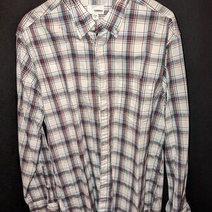 Men's Plaid Shirt - Blue and Brown